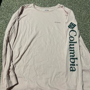 Columbia Pink Long Sleeve Tee for Casual Comfort